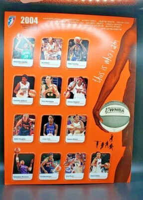 2004 WNBA Season Women's Basketball 13 Players Sheet # 3
