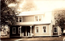 AZO Postcard House With Front Porch And Side Entrance Four Over Four