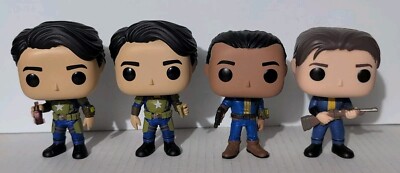 Pop Funko Fallout Lot Of 4 Vault Dwellers Loose