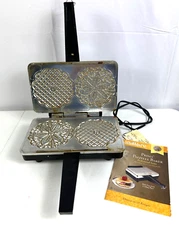 VillaWare Prima Pizzelle Maker Metal Plates 5000  Italian Cookie Baker