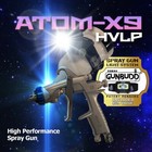 Atomx9 Hvlp Auto Paint Air Spray Gun Car Paint 1.2 1.3 Tip Kit w/ Free Gunbudd
