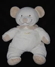 NICOTOY plush blanket bear beige white cream 30 cm VGC