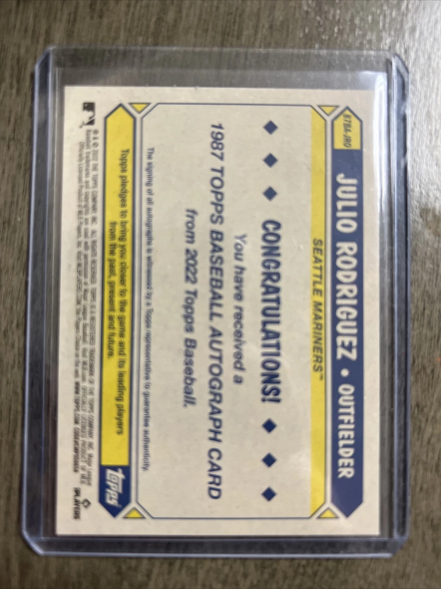 2022 Topps 1987 35th Anniversary Julio Rodriguez RC Rookie AUTO