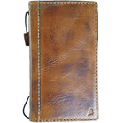 Genuine Leather case for Iphone 14 13 12 15 Pro Max Wallet Book Plus Kraft