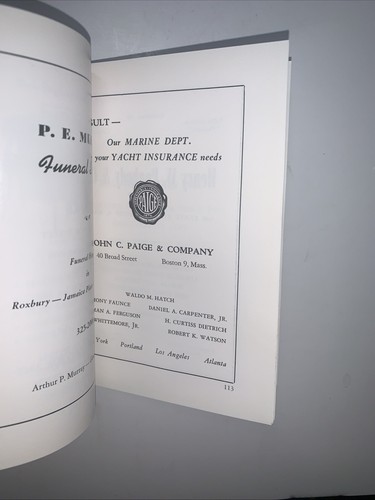 Vintage 1965 Boston Yacht Club Member Handbook With Vessel Pictures 107J - Picture 5 of 11