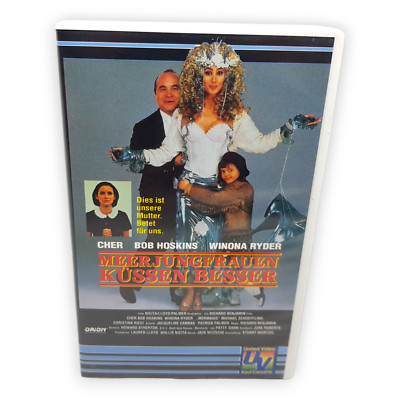 Meerjungfrauen Küssen Besser VHS Video Kassette Cher Rob Hoskins Winona Ryder UV