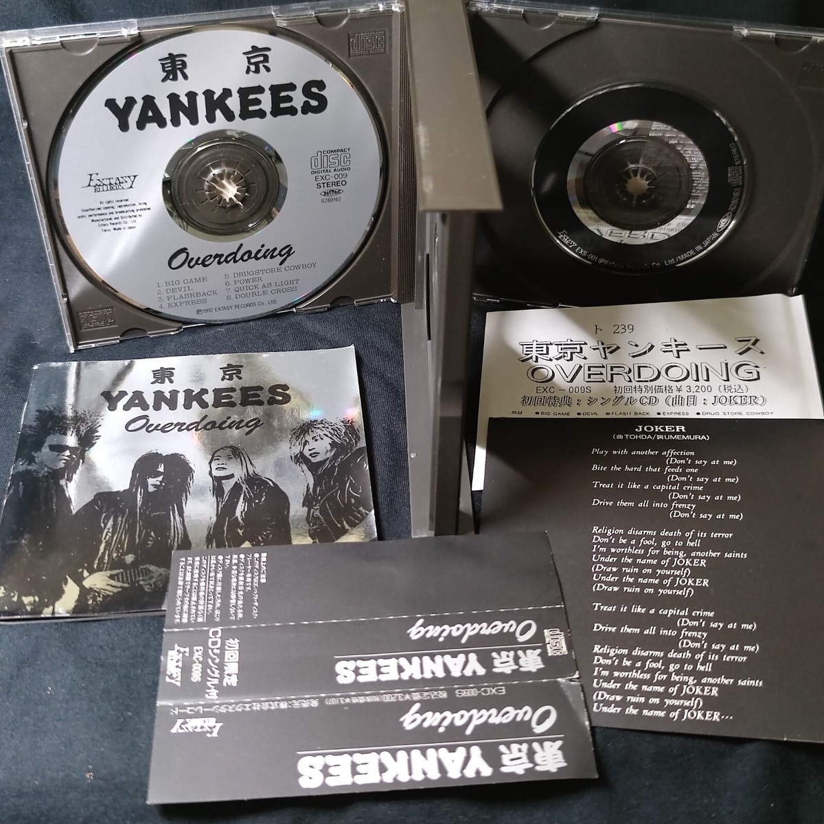 Tokyo Yankees –Overdoing JAPAN 2CD(1992,Extasy) LTD+3