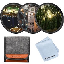 49mm Star Filter Set 468 Points Cross Screen Starburst DSLR Lens Kit
