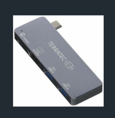 TerraTec Connect C4 Type-C zu Type-C PD HDMI 2USB3.0 Wie Neu