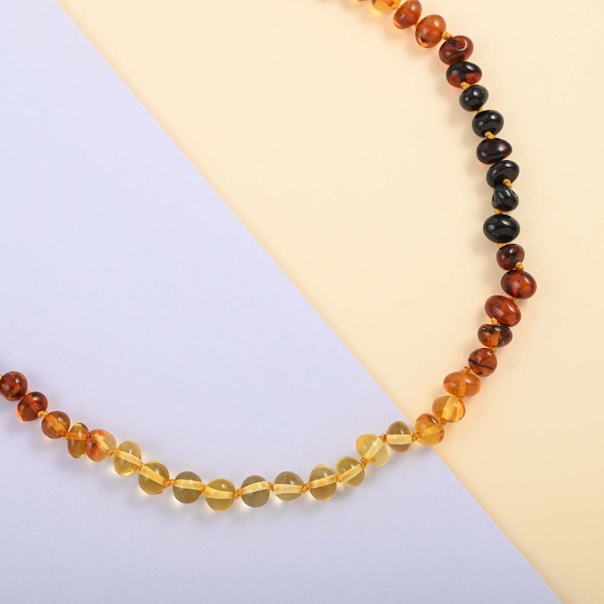 Baltic Multi Amber Beaded Necklace 40 Inches | eBay