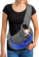 Pet Dog Sling Carrier Breathable Mesh Travel Safe Sling Bag Carrier for Dogs Cat