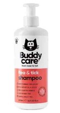 Cat Shampoo Fleas Ticks 500ml, Fleas Mites Shampoo for Cats Kitten Buddycare