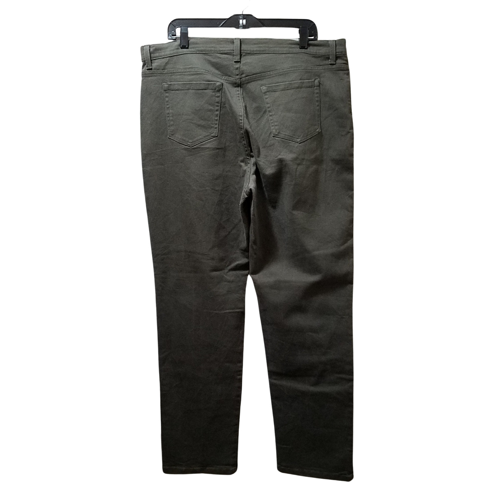 Gloria Vanderbilt Jeans Women's 18 Amanda Olive Green Stretch