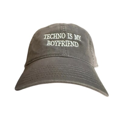 techno is my boyfriend - baseball cap