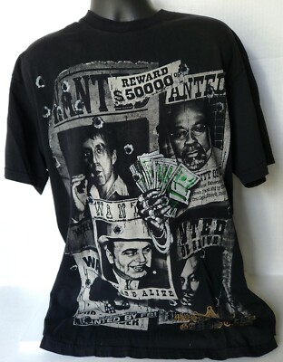 RARE Gangster Streetwear 2XLT Tall Scarface Al Capone Wanted Posters TShirt OG