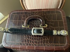 Brighton Inspired Reversible Women  s Belt - Brown Croc
