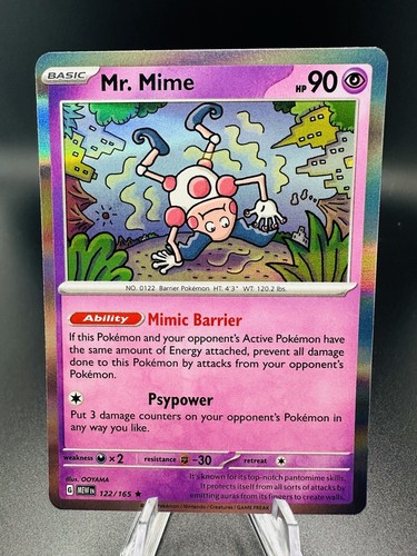 Pokemon TCG - Holo Mr. Mime 122/165 - English 151 2023 | eBay
