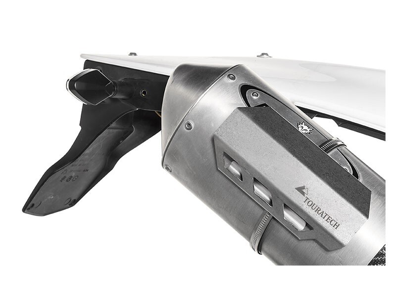 Eviter les bagages fondus avec la protection thermique d'échappement universelle Touratech