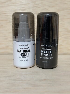 1~Wet n Wild Photo Focus Natural Finish Setting Spray - & 1~FINI Mat Spray