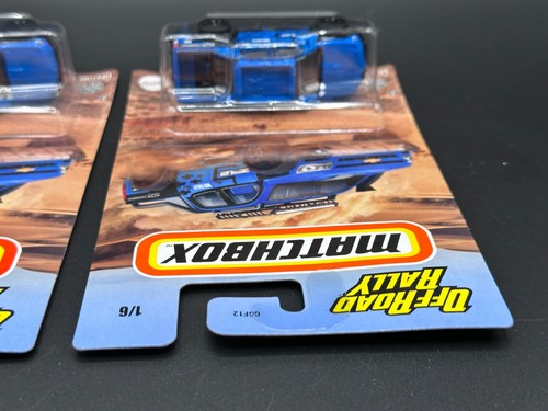 Matchbox 2024 OFF ROAD RALLY 2016 Chevy Colorado Xtreme #1 Blue - Lot of 2 NEW - Picture 8 of 13