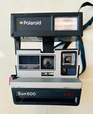 Vintage Polaroid Sun 600 LMS Instant Film Camera With Strap Untested