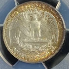 1958 D SILVER WASHINGTON QUARTER PCGS MS 65 TRADER BEA HOLDER TONED