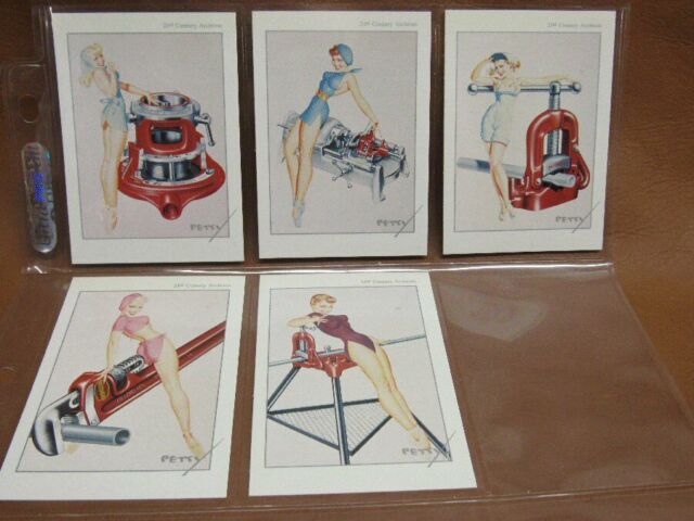 The George Petty Girl 5 Card Rigid Tool Chase Set 1994 Pinup Girl R1 R2 R3 R4 R5 The George Petty Girl 5 Card Rigid Tool Chase Set 1994 Pinup Girl R1 R2 R3 R4 R5
