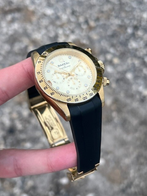 BAPEX TYPE 3 BAPE WATCH GOLD | eBay