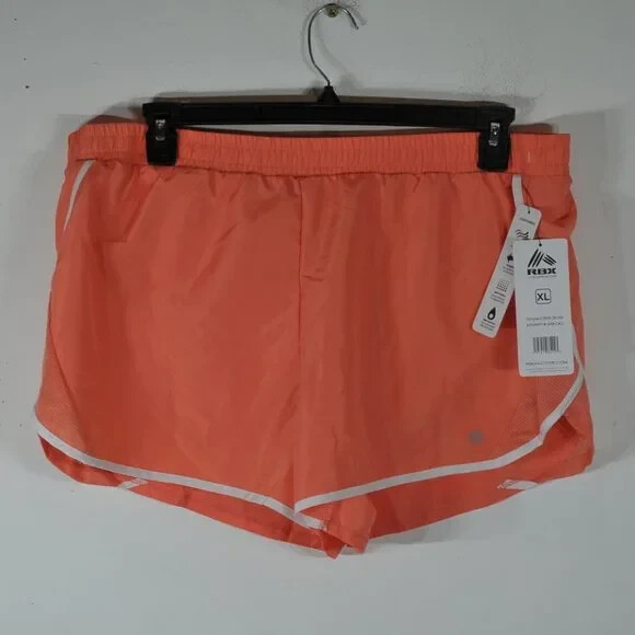 RBX Woman's Shorts XL Drawstring Liner Fade Resistant Wicking Peach NWT