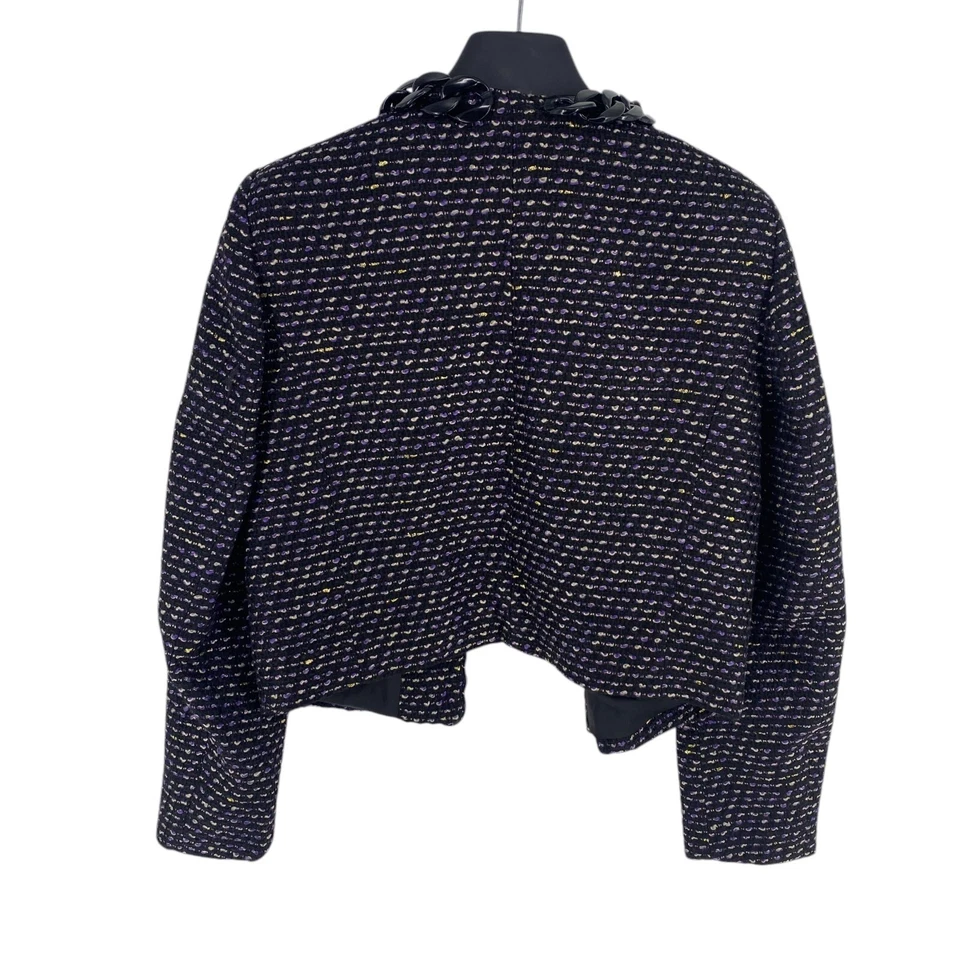 Mango Mng Mujer Negro Corto Chaqueta Americana Talla M - Imagen 3 de 4