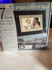 Pandigital 7 Inch LCD Digital Photo Frame 128MB - No PC Required UNTESTED