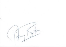 Thierry Boutsen autograph signed 10x15 cm index card