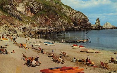 RV019 altmodische Postkarte 70er Jahre - Ansty's Cove - Torquay - verschickt 1971