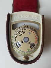 DDR Vintage Werralux Belichtungsmesser – DIN ASA im Lederetui  Retro 