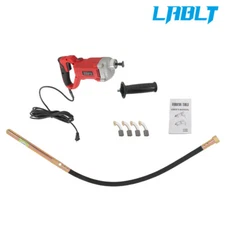 LABLT Concrete Vibrator 1500W Handheld Concrete Vibrating Tool 4.92 ft Shaft Rod