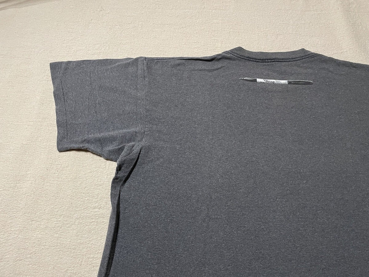 Vintage 90s 2000s Stussy Original Shirt Sharpie Parody Gray XL USA