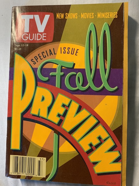 Tv Guide Fall Preview 1998 Los Angeles Edition EBay