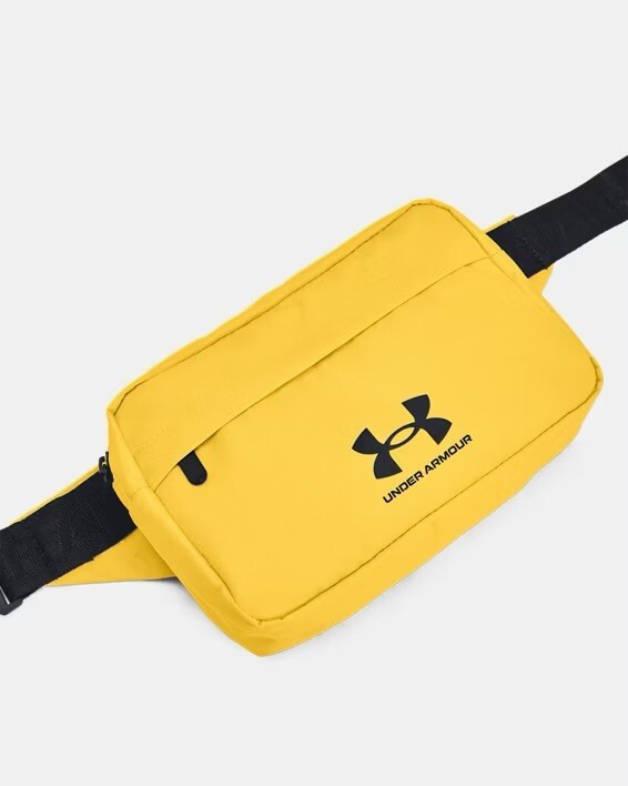 UA Under Armour Essential Lite Waist Bag Crossbody  -  Taxi / Black