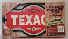Texaco LED Neon Sign Nostalgic Home Decor (17” x 9.5” x 2”)