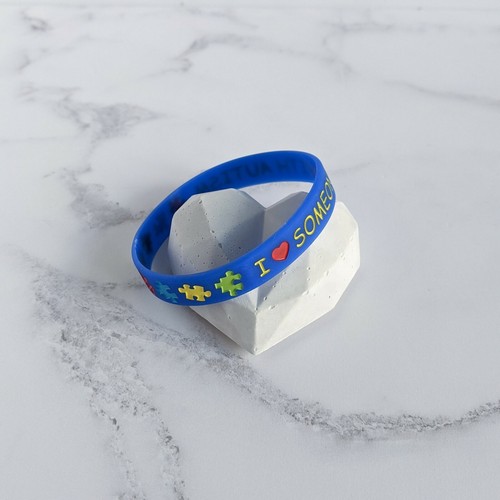 (X3) 'I Love Someone With Autism' set of Wristbands Autism Awareness Support UK - Picture 5 of 7