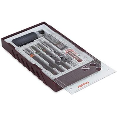 rOtring S0699370 Isograph Technical Drawing Pens, Set, 3-Pen College Set 