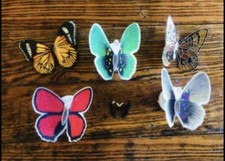 Lot of 6 Decorative Artificial Butterflies