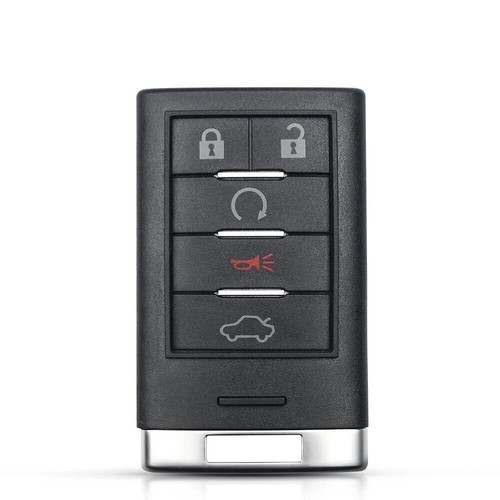 5 Buttons Flip Keyless Entry Remote Key Fob Case Shell For Cadillac CTS STS - Picture 3 of 11