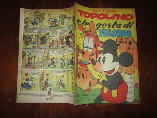WALT DISNEY GOLDALBUM NR. 101 MICKY MAUS UND DIE BLITZGESTEN 1 * NACHDRUCK 1951