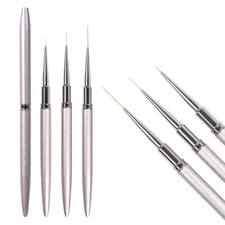 KADS Gel Liner Nail Art Brush 100% Kolinsky Sable French Stripe Thin Pincel Line