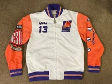 Mitchell & Ness NBA Phoenix Suns Steve Nash Graphic Jacket Men’s Size L New