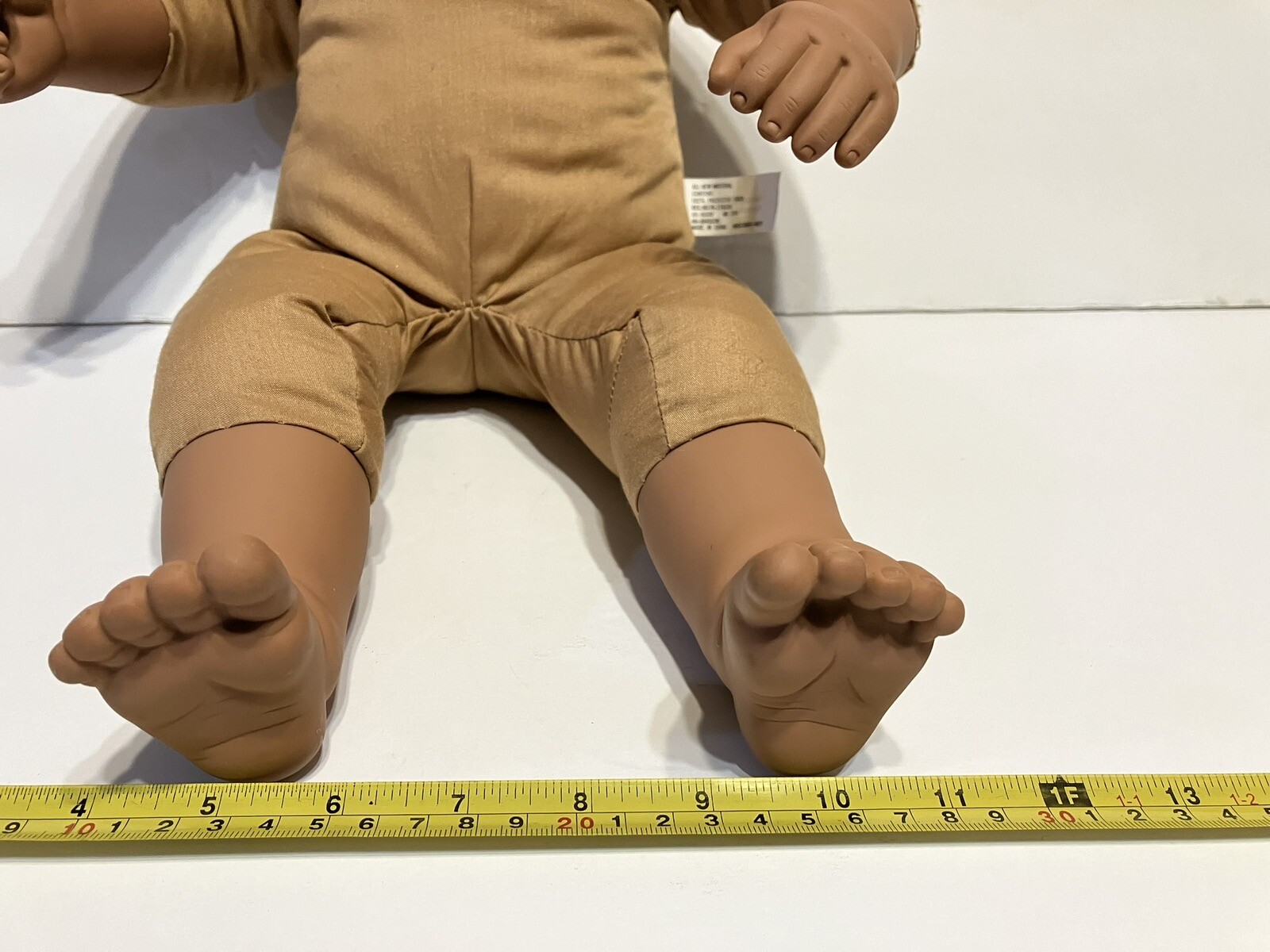 African American Doll Realistic Baby Boy Smiling Open Close Eyes 20"