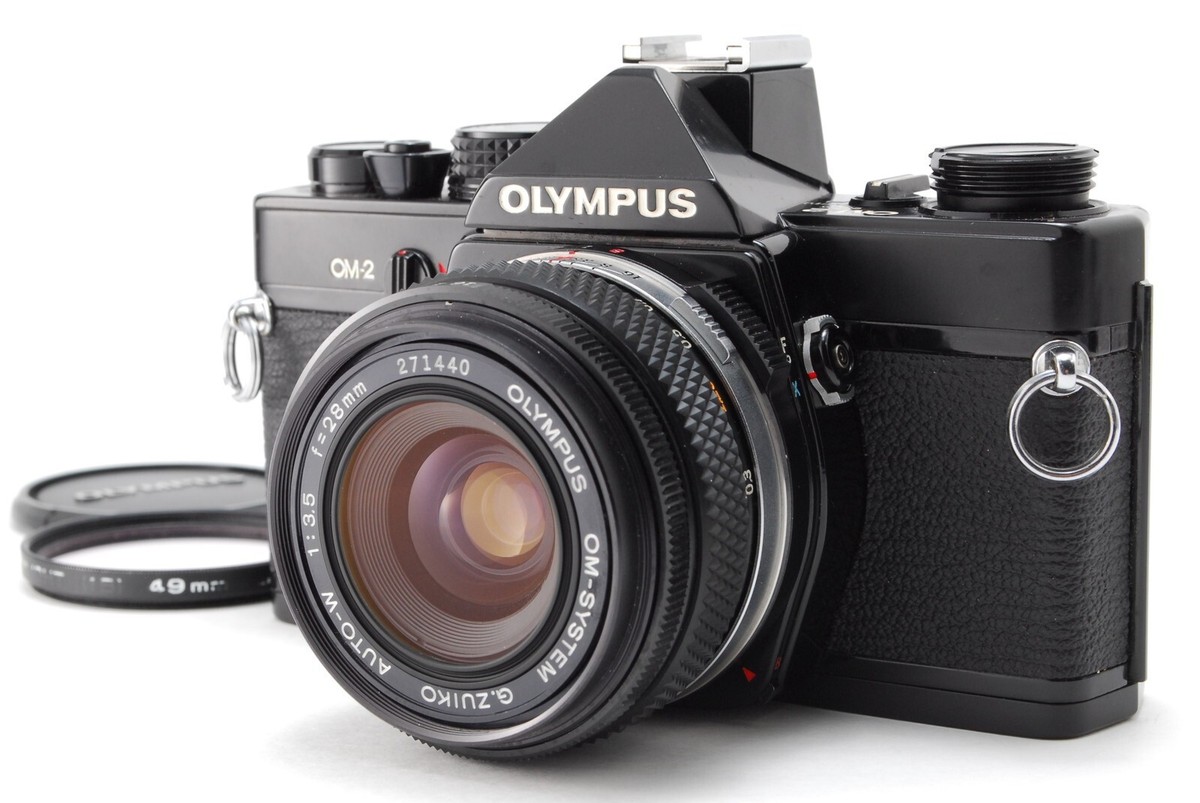 NEAR MINT+++ ] Olympus OM-2 35mm SLR G.Zuiko OM 28mm f/3.5