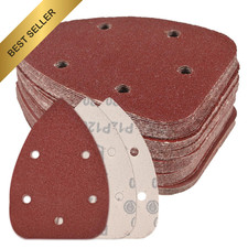 Mouse Detail Sander Sandpaper 55 Pcs Assorted Grits 40-240 5 Hole Sanding Pads