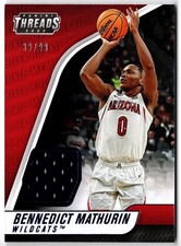 2022 Chronicles Draft Threads Rookie Memorabilia Blue BENNEDICT MATHURIN BMA /99